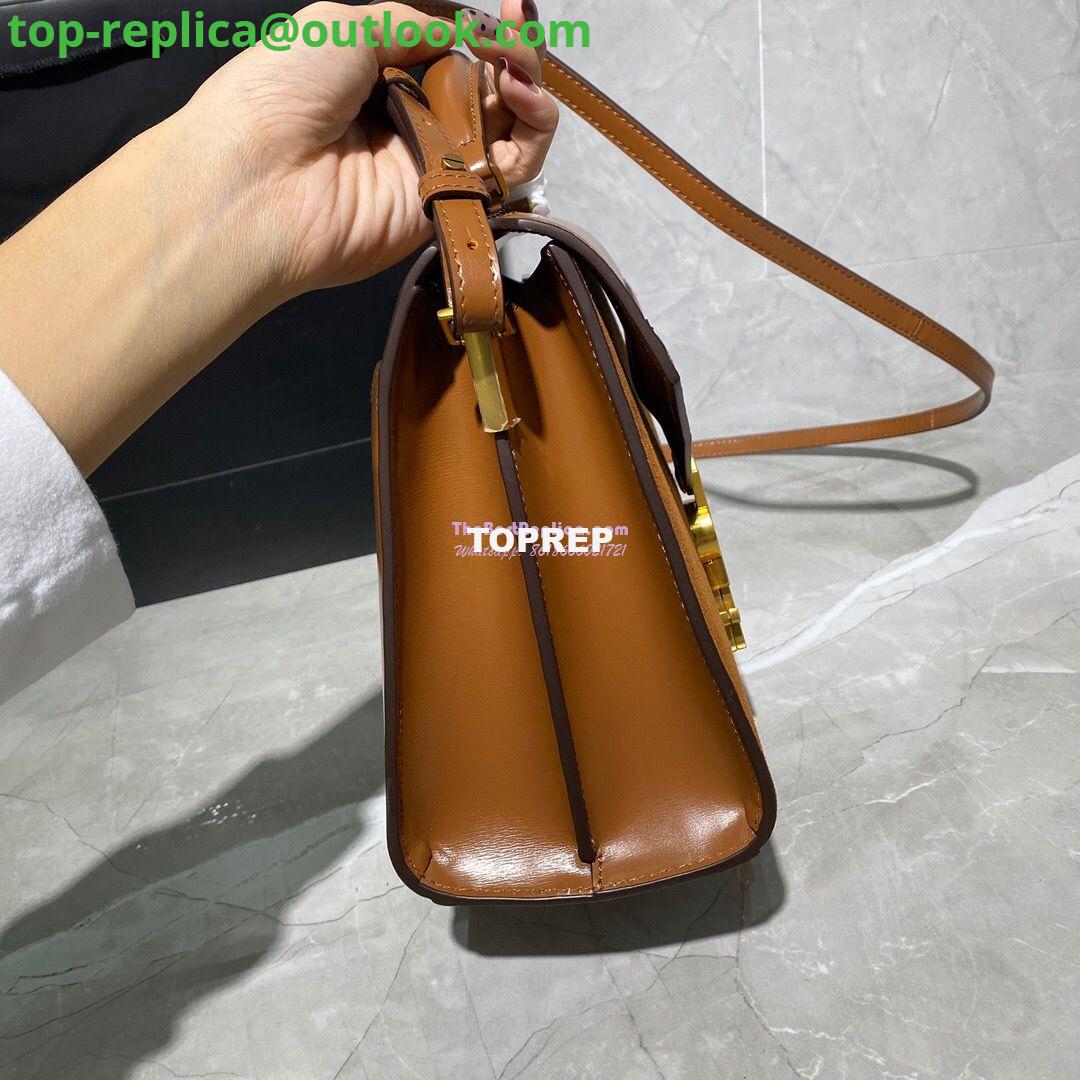 Replica YSL Saint Laurent Cassandra Medium Top Handle Bag In Smooth Leather And Suede 578000 Tan 4 Replica YSL Saint Laurent Cassandra Medium Top Handle Bag In Smooth Leather And Suede 578000 Tan 4