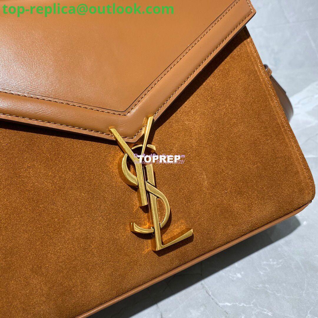 Replica YSL Saint Laurent Cassandra Medium Top Handle Bag In Smooth Leather And Suede 578000 Tan 5 Replica YSL Saint Laurent Cassandra Medium Top Handle Bag In Smooth Leather And Suede 578000 Tan 5