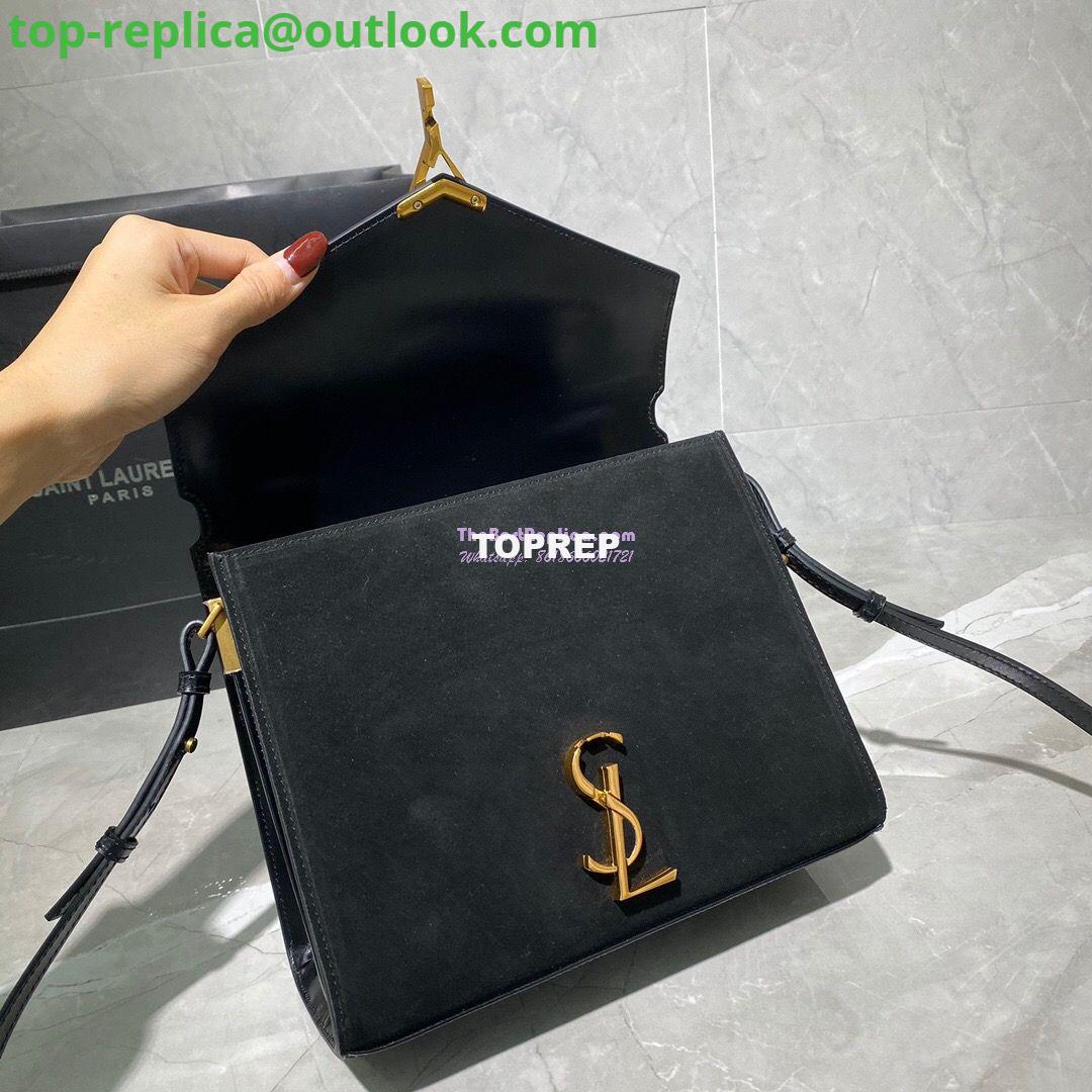 Replica YSL Saint Laurent Cassandra Medium Top Handle Bag In Smooth Leather And Suede 578000 Black 5 Replica YSL Saint Laurent Cassandra Medium Top Handle Bag In Smooth Leather And Suede 578000 Black 5