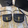 Replica YSL Saint Laurent Cassandra Medium Top Handle Bag In Smooth Leather And Suede 578000 Black 9