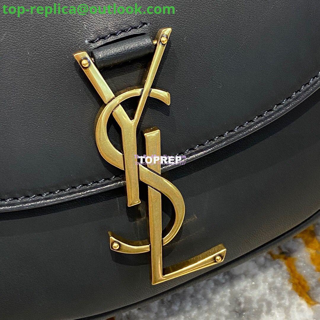 Replica Saint Laurent YSL Kaia Satchel In Smooth Vintage Leather 619740 Black 4 Replica Saint Laurent YSL Kaia Satchel In Smooth Vintage Leather 619740 Black 4