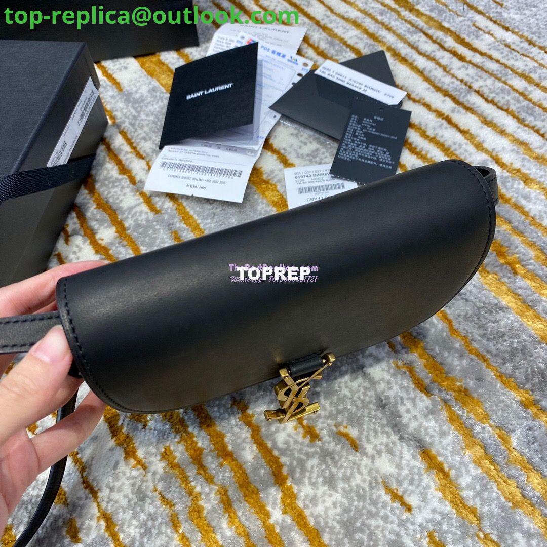 Replica Saint Laurent YSL Kaia Satchel In Smooth Vintage Leather 619740 Black 6 Replica Saint Laurent YSL Kaia Satchel In Smooth Vintage Leather 619740 Black 6