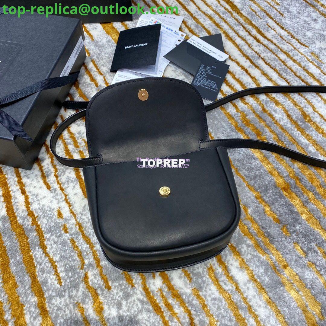 Replica Saint Laurent YSL Kaia Satchel In Smooth Vintage Leather 619740 Black 7 Replica Saint Laurent YSL Kaia Satchel In Smooth Vintage Leather 619740 Black 7