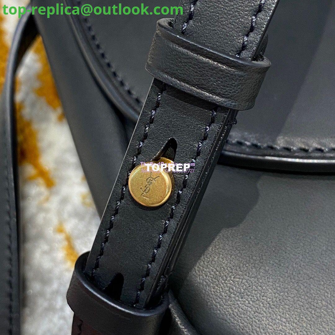 Replica Saint Laurent YSL Kaia Satchel In Smooth Vintage Leather 619740 Black 9 Replica Saint Laurent YSL Kaia Satchel In Smooth Vintage Leather 619740 Black 9