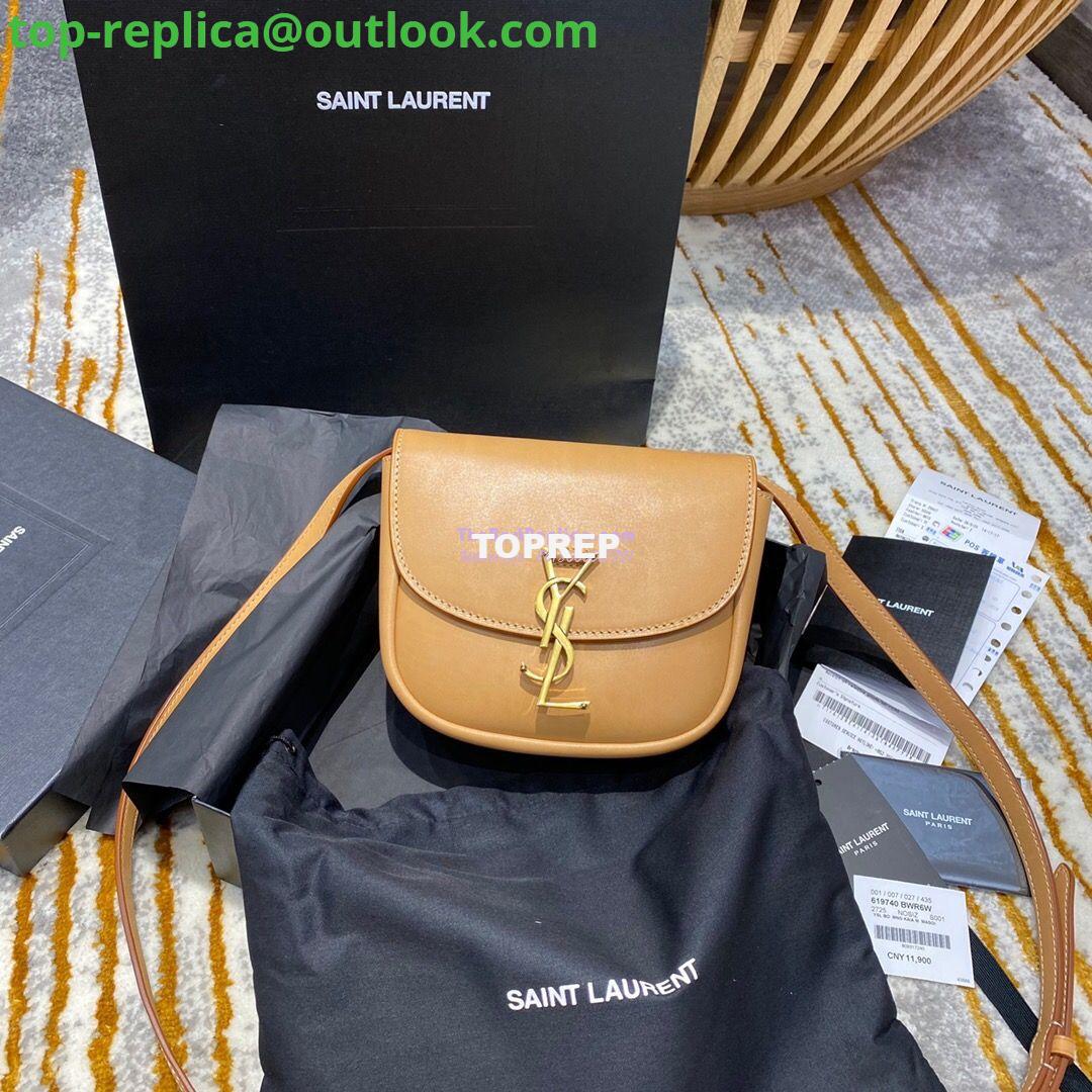Replica Saint Laurent YSL Kaia Satchel In Smooth Vintage Leather 619740 Brown 4 Replica Saint Laurent YSL Kaia Satchel In Smooth Vintage Leather 619740 Brown 4