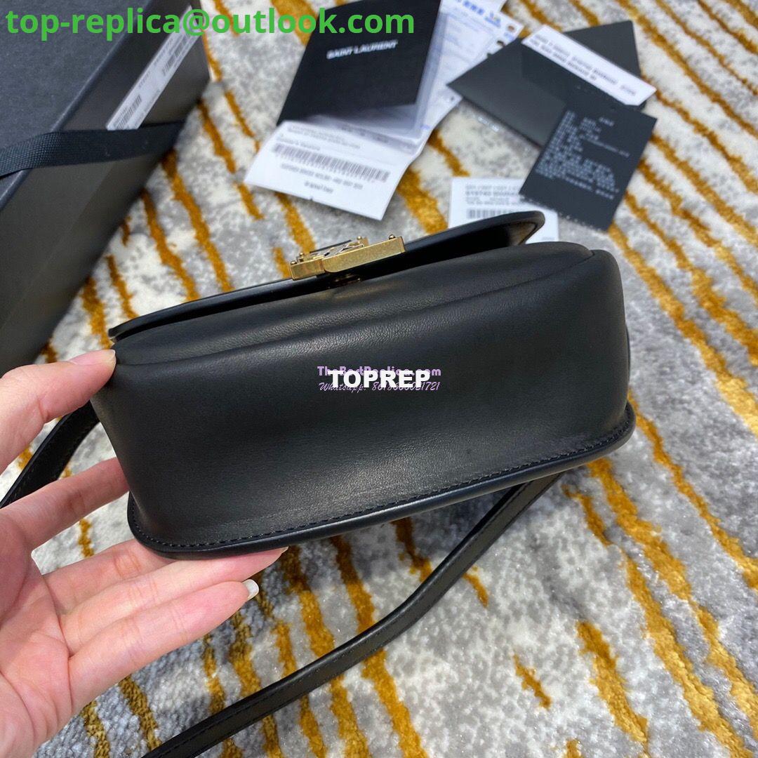 Replica Saint Laurent YSL Kaia Satchel In Smooth Vintage Leather 619740 Black 11 Replica Saint Laurent YSL Kaia Satchel In Smooth Vintage Leather 619740 Black 11