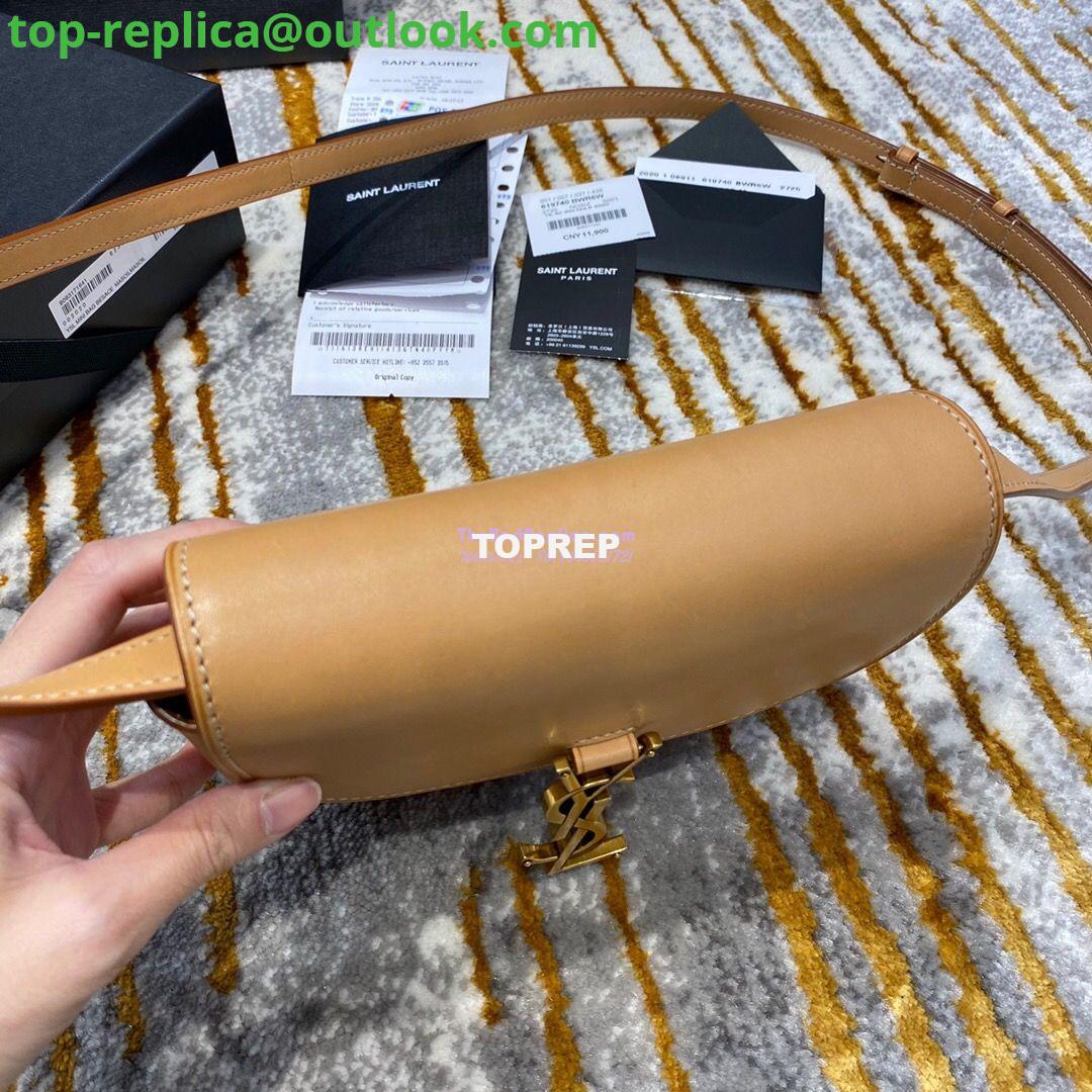 Replica Saint Laurent YSL Kaia Satchel In Smooth Vintage Leather 619740 Brown 7 Replica Saint Laurent YSL Kaia Satchel In Smooth Vintage Leather 619740 Brown 7