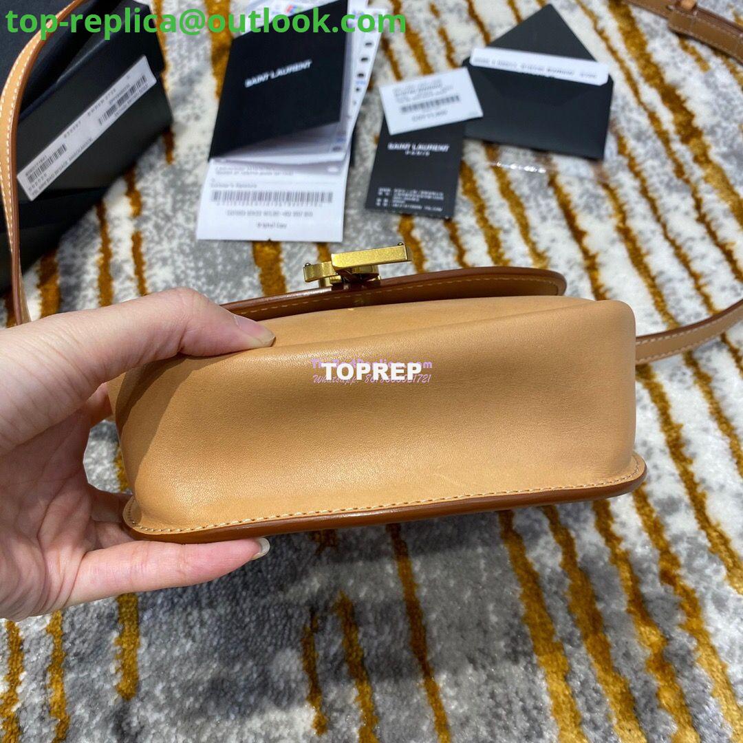 Replica Saint Laurent YSL Kaia Satchel In Smooth Vintage Leather 619740 Brown 9 Replica Saint Laurent YSL Kaia Satchel In Smooth Vintage Leather 619740 Brown 9