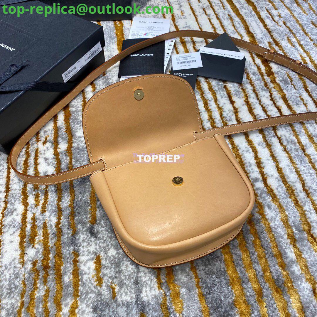 Replica Saint Laurent YSL Kaia Satchel In Smooth Vintage Leather 619740 Brown 10 Replica Saint Laurent YSL Kaia Satchel In Smooth Vintage Leather 619740 Brown 10