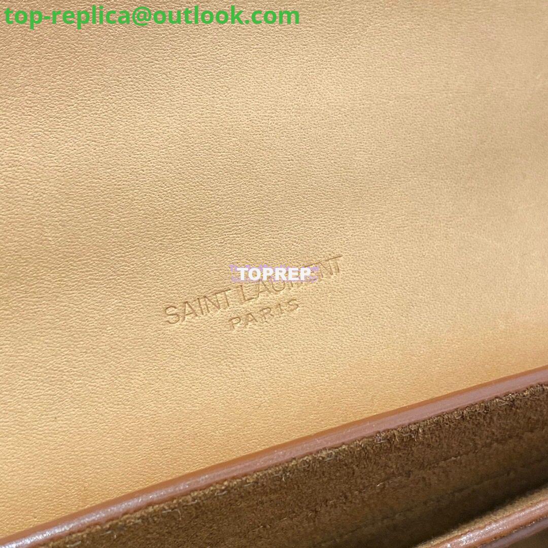 Replica Saint Laurent YSL Kaia Satchel In Smooth Vintage Leather 619740 Brown 11 Replica Saint Laurent YSL Kaia Satchel In Smooth Vintage Leather 619740 Brown 11