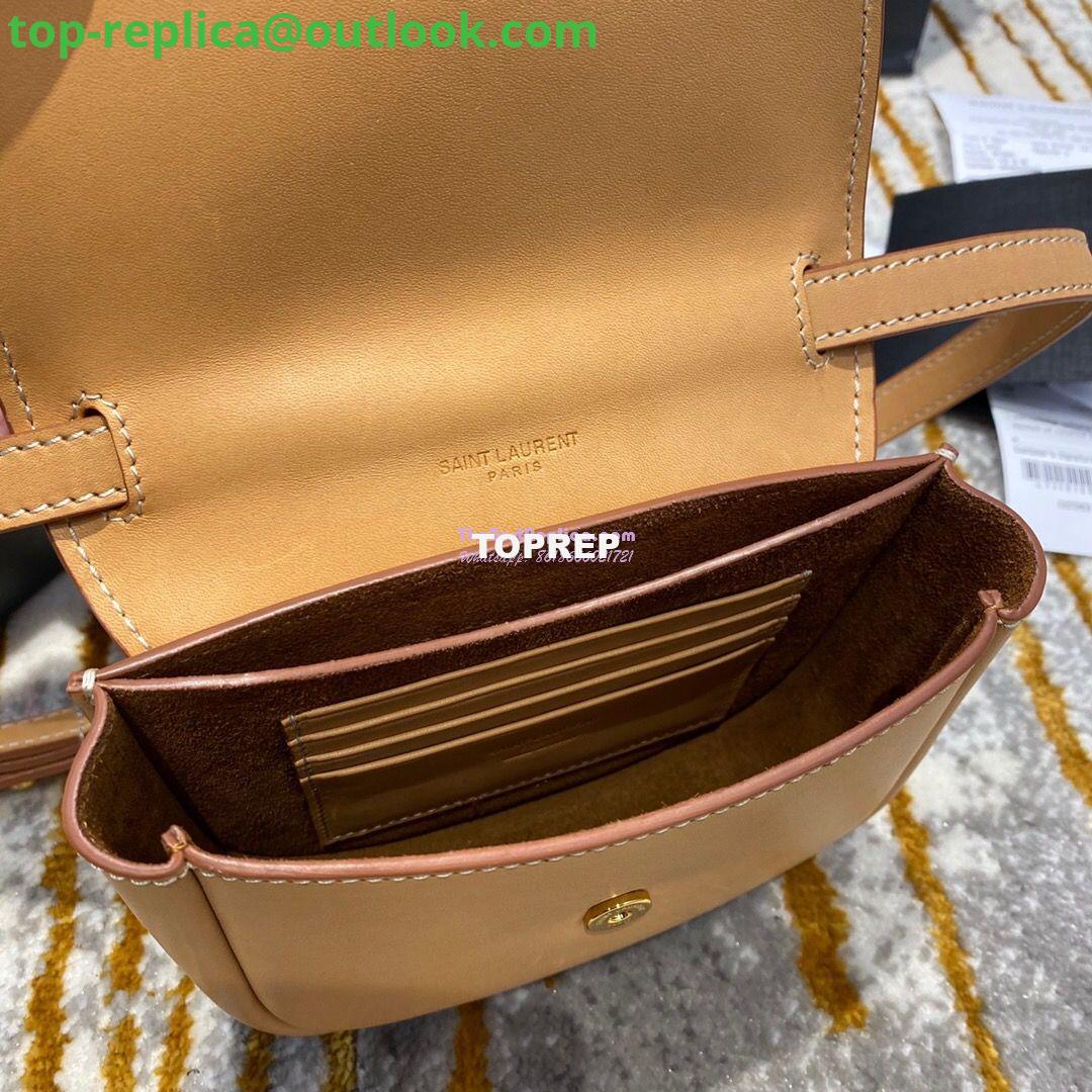 Replica Saint Laurent YSL Kaia Satchel In Smooth Vintage Leather 619740 Brown 16 Replica Saint Laurent YSL Kaia Satchel In Smooth Vintage Leather 619740 Brown 16