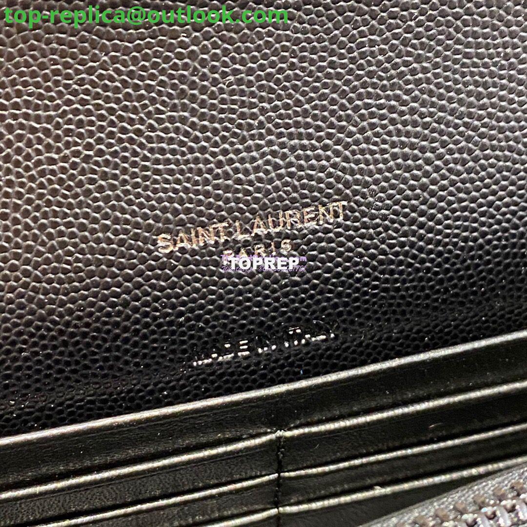 Replica YSL Saint Laurent Envelope Chain Wallet Grain De Poudre 393953 Black in black Hardware 13 Replica YSL Saint Laurent Envelope Chain Wallet Grain De Poudre 393953 Black in black Hardware 13