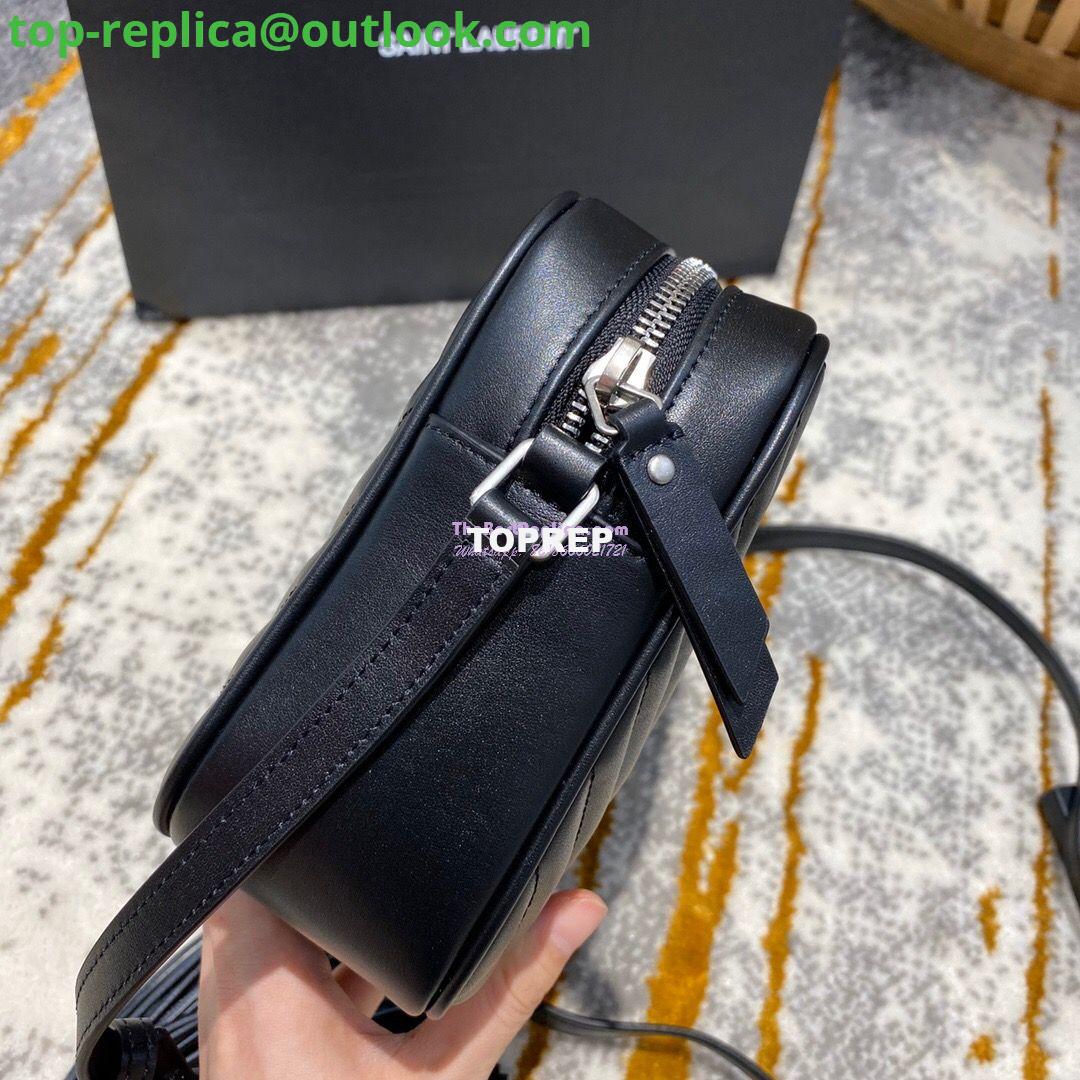 Replica YSL Saint Laurent LouLou Camera Bag in Matelassé Leather 520534 Black in Silver Hardware 5 Replica YSL Saint Laurent LouLou Camera Bag in Matelassé Leather 520534 Black in Silver Hardware 5
