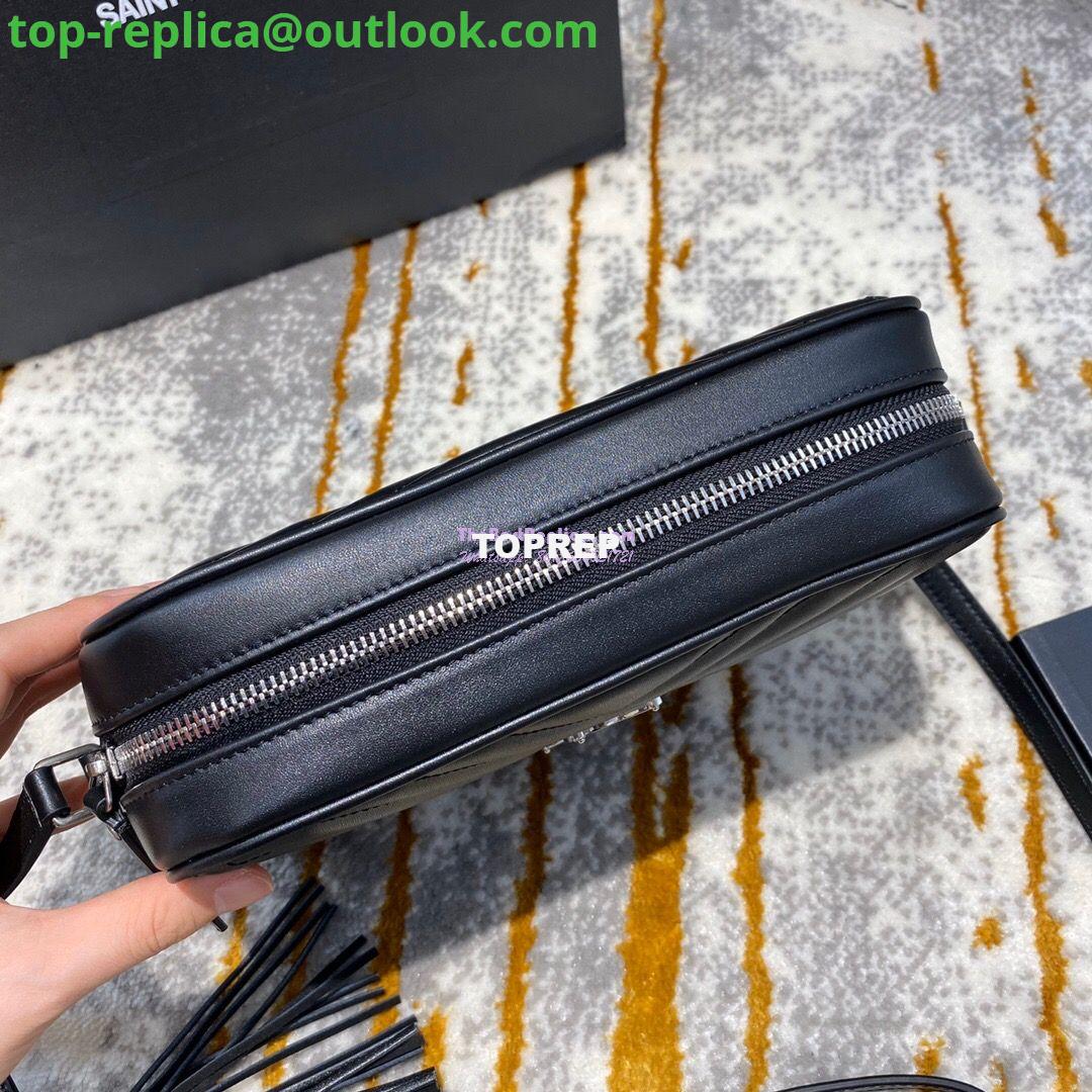 Replica YSL Saint Laurent LouLou Camera Bag in Matelassé Leather 520534 Black in Silver Hardware 6 Replica YSL Saint Laurent LouLou Camera Bag in Matelassé Leather 520534 Black in Silver Hardware 6