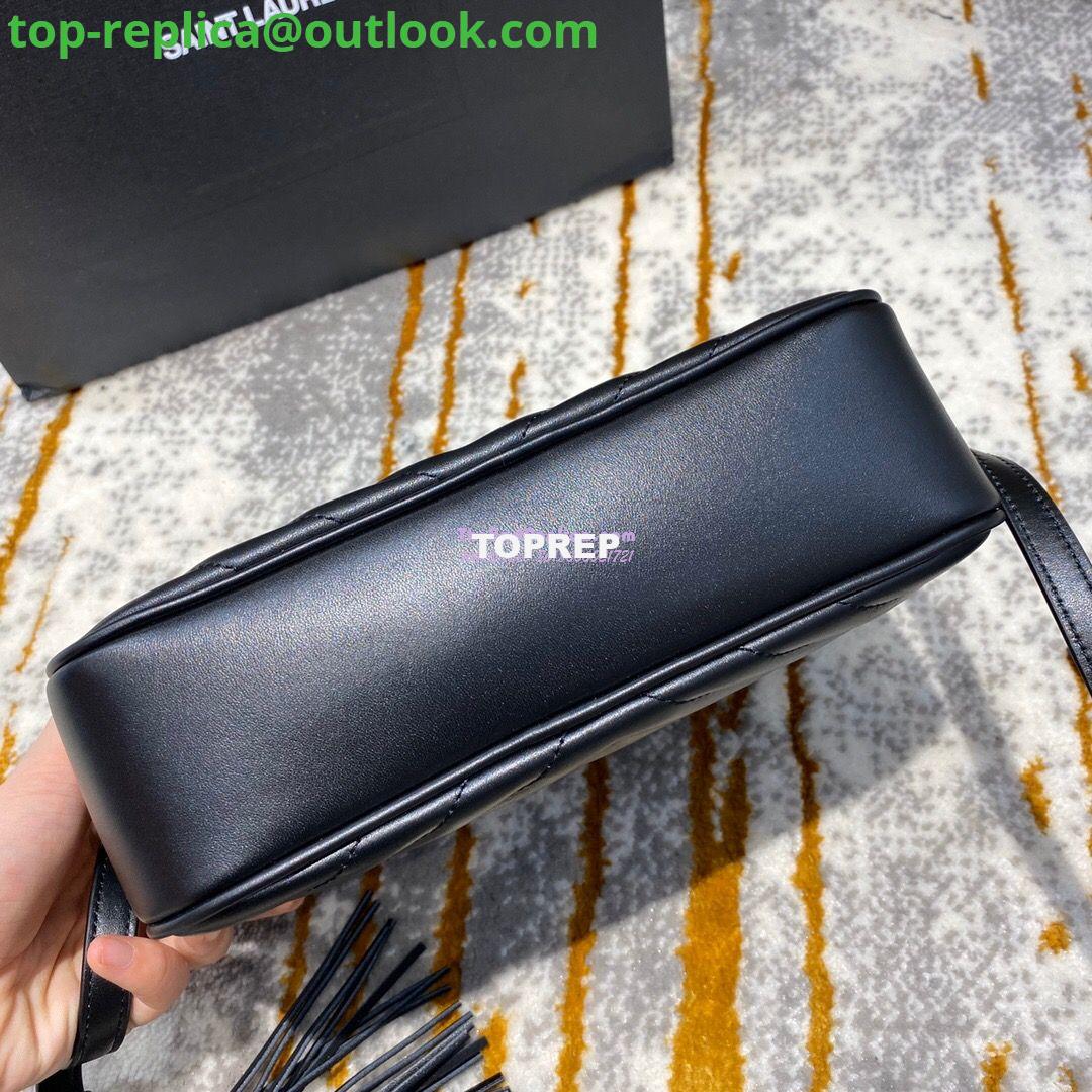 Replica YSL Saint Laurent LouLou Camera Bag in Matelassé Leather 520534 Black in Silver Hardware 7 Replica YSL Saint Laurent LouLou Camera Bag in Matelassé Leather 520534 Black in Silver Hardware 7