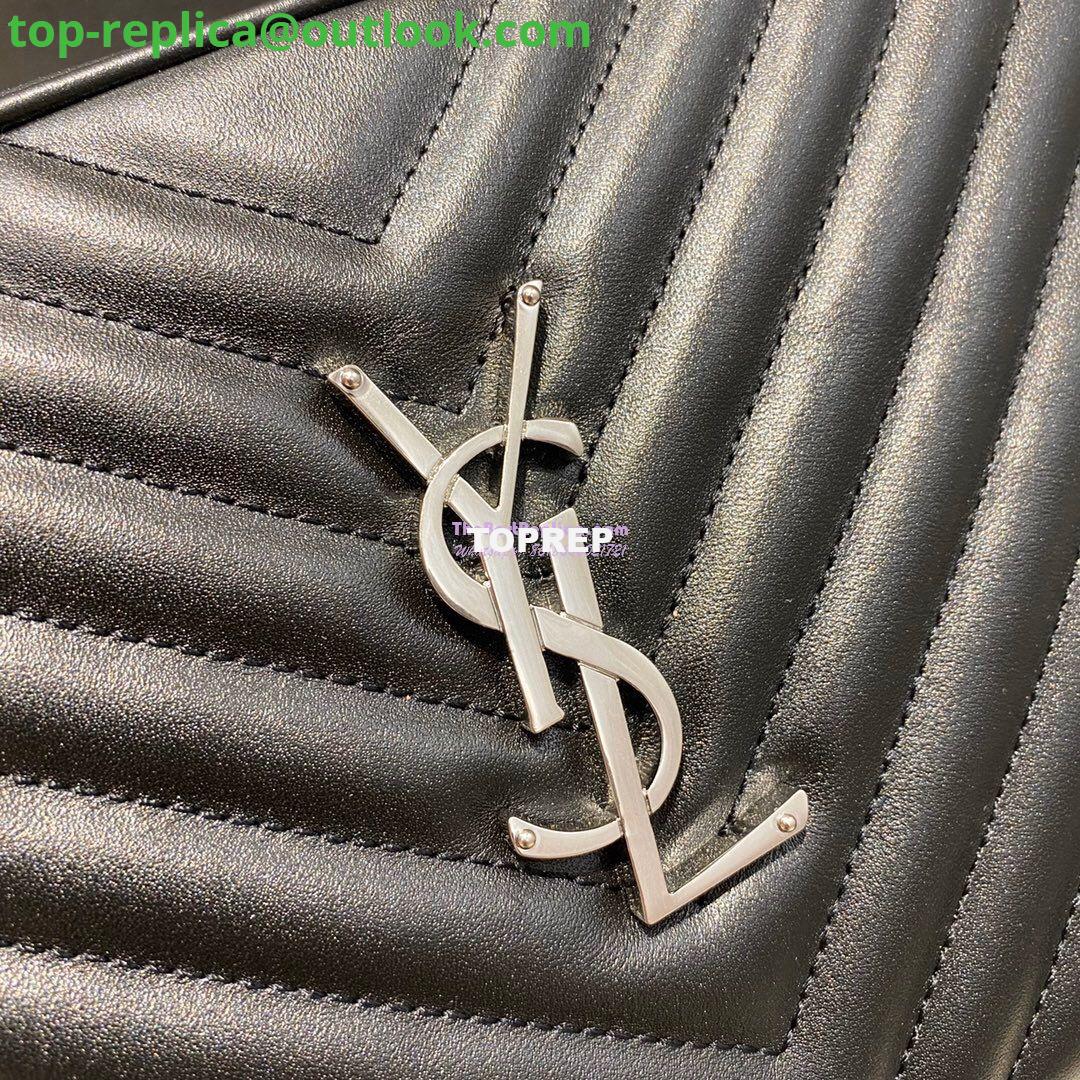 Replica YSL Saint Laurent LouLou Camera Bag in Matelassé Leather 520534 Black in Silver Hardware 8 Replica YSL Saint Laurent LouLou Camera Bag in Matelassé Leather 520534 Black in Silver Hardware 8
