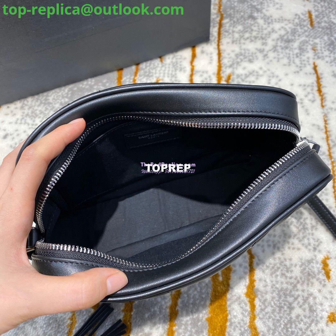 Replica YSL Saint Laurent LouLou Camera Bag in Matelassé Leather 520534 Black in Silver Hardware 9 Replica YSL Saint Laurent LouLou Camera Bag in Matelassé Leather 520534 Black in Silver Hardware 9