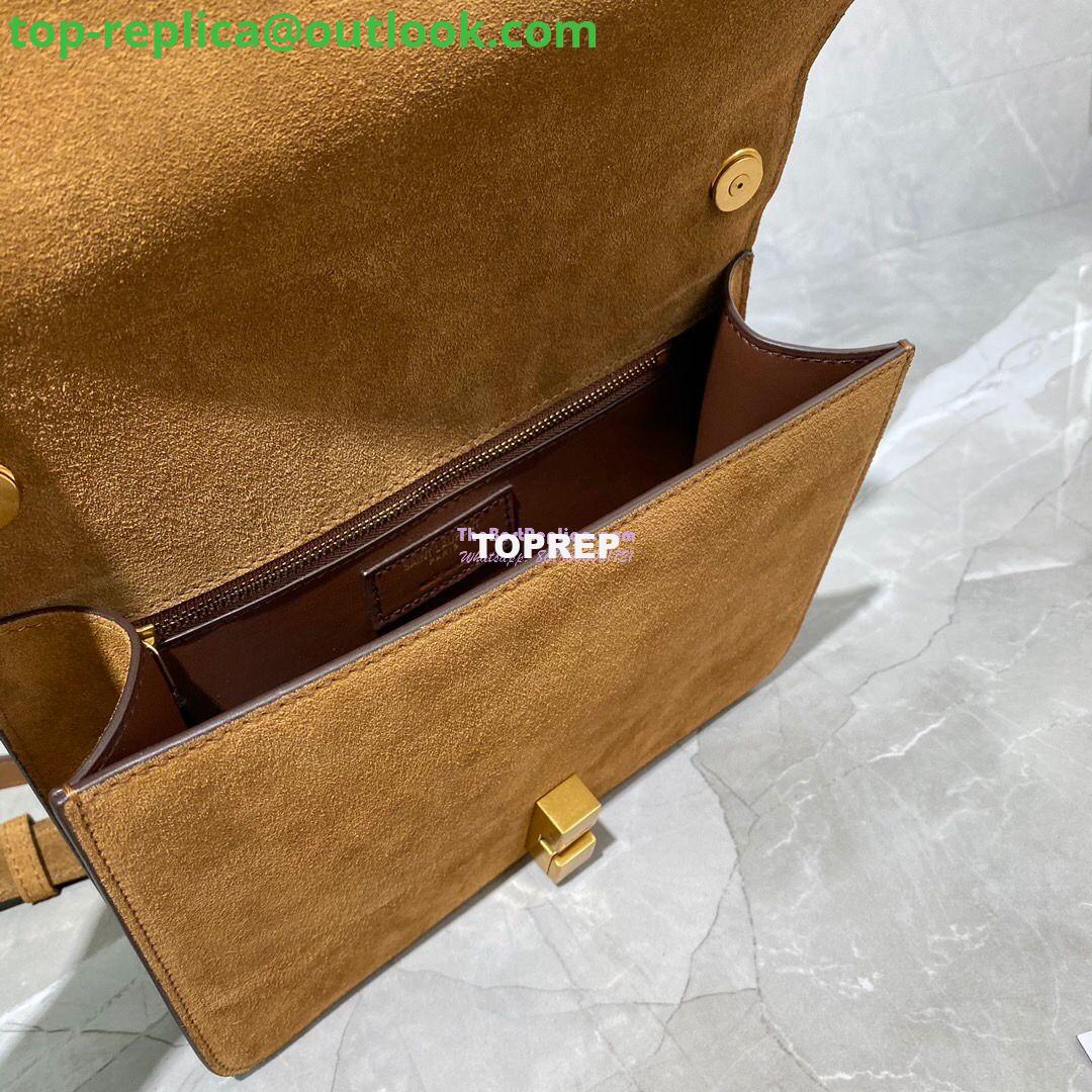 Replica Yves Saint Laurent YSL Carre Satchel In Suede 585060 Brown 7 Replica Yves Saint Laurent YSL Carre Satchel In Suede 585060 Brown 7