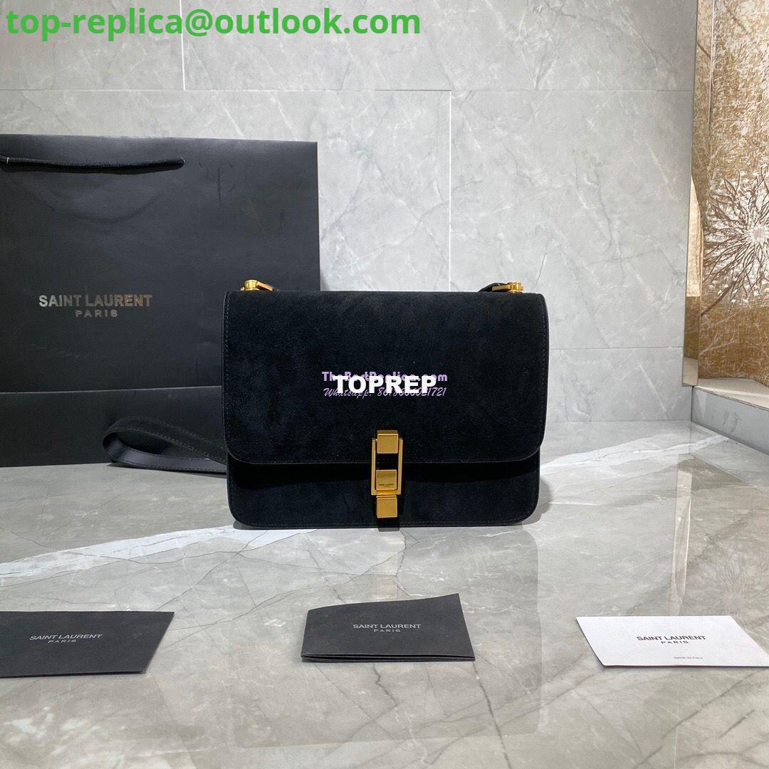 Replica Yves Saint Laurent YSL Carre Satchel In Suede 585060 Black Replica Yves Saint Laurent YSL Carre Satchel In Suede 585060 Black