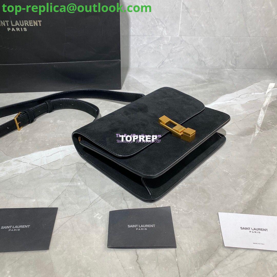 Replica Yves Saint Laurent YSL Carre Satchel In Suede 585060 Black 3 Replica Yves Saint Laurent YSL Carre Satchel In Suede 585060 Black 3