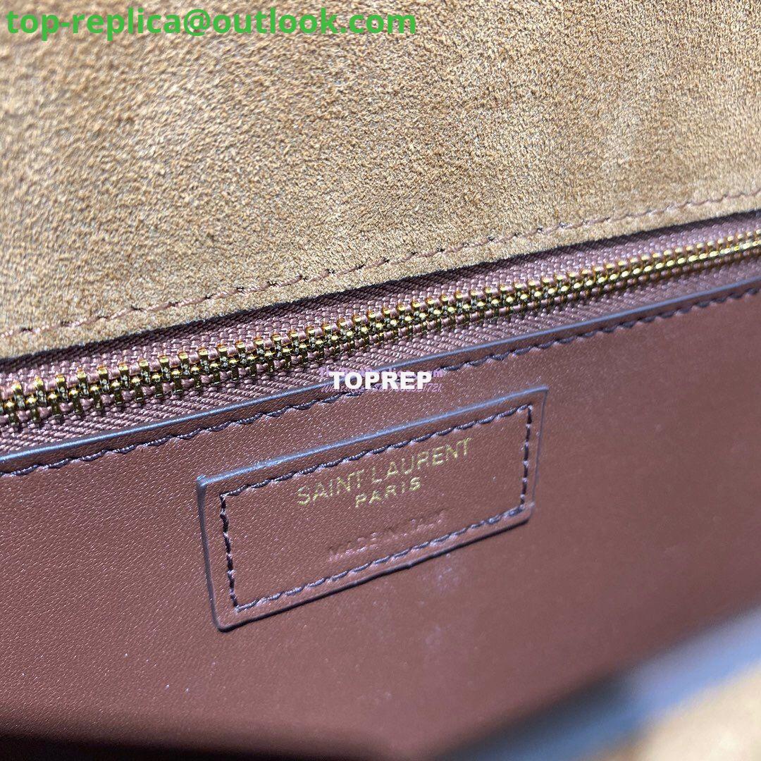 Replica Yves Saint Laurent YSL Carre Satchel In Suede 585060 Brown 9 Replica Yves Saint Laurent YSL Carre Satchel In Suede 585060 Brown 9