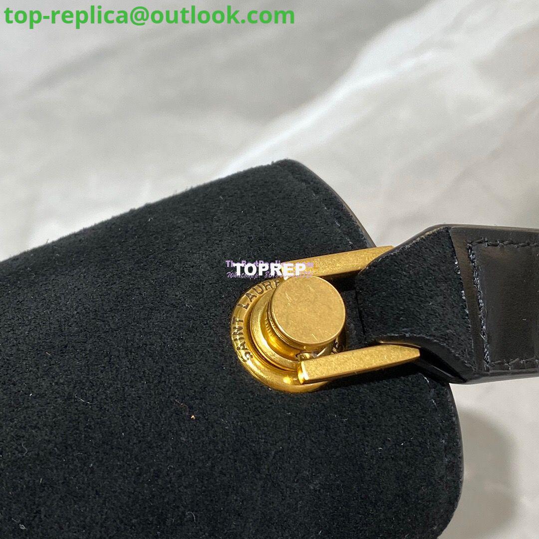 Replica Yves Saint Laurent YSL Carre Satchel In Suede 585060 Black 5 Replica Yves Saint Laurent YSL Carre Satchel In Suede 585060 Black 5