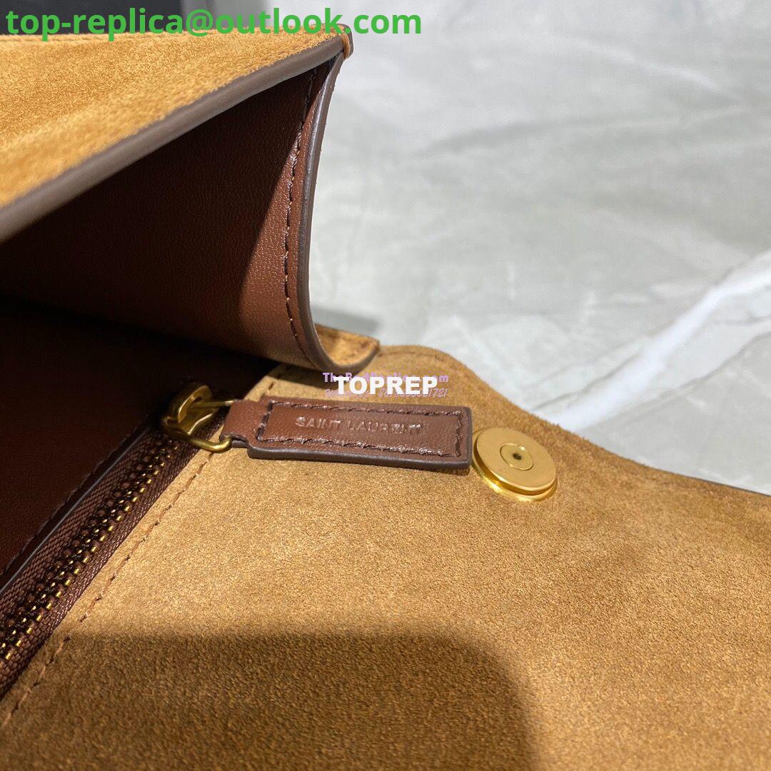 Replica Yves Saint Laurent YSL Carre Satchel In Suede 585060 Brown 10 Replica Yves Saint Laurent YSL Carre Satchel In Suede 585060 Brown 10