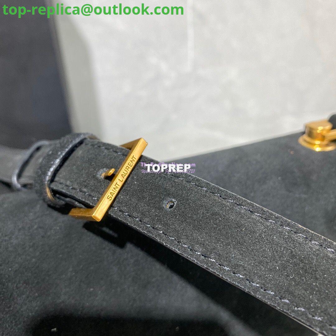 Replica Yves Saint Laurent YSL Carre Satchel In Suede 585060 Black 9 Replica Yves Saint Laurent YSL Carre Satchel In Suede 585060 Black 9