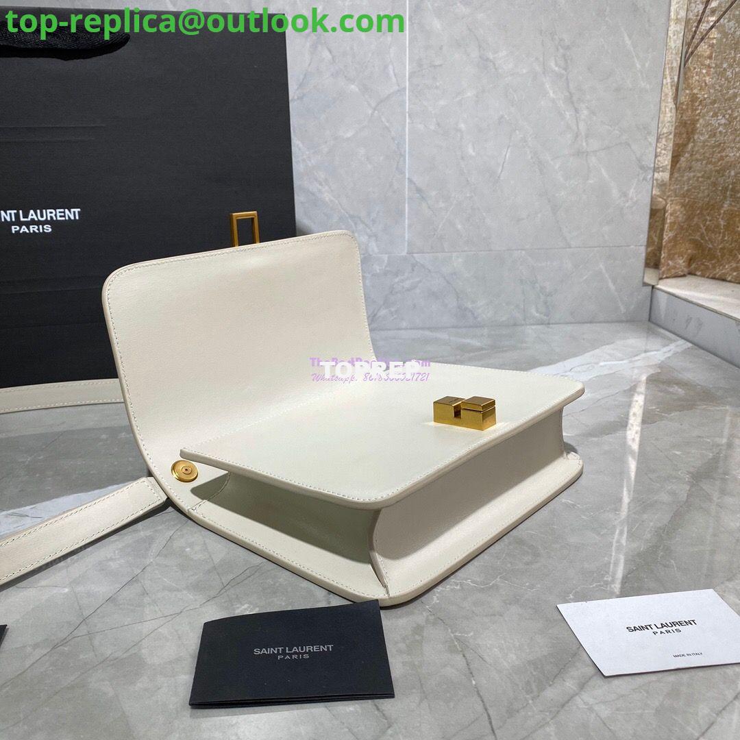 Replica Yves Saint Laurent YSL Carre Satchel In Smooth Leather 585060 Blanc 5 Replica Yves Saint Laurent YSL Carre Satchel In Smooth Leather 585060 Blanc 5