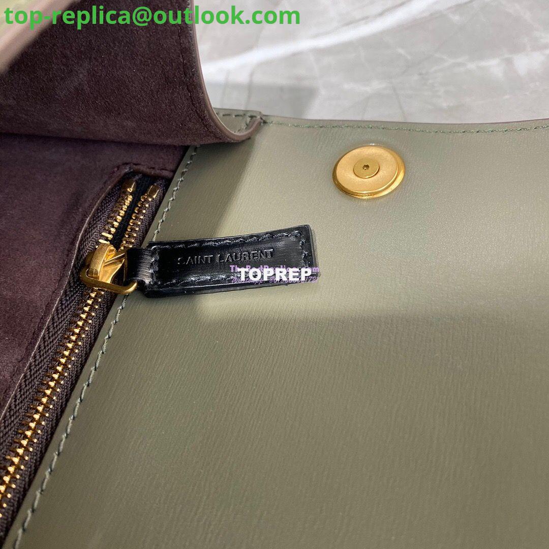 Replica Yves Saint Laurent YSL Carre Satchel In Smooth Leather 585060 Green 9 Replica Yves Saint Laurent YSL Carre Satchel In Smooth Leather 585060 Green 9
