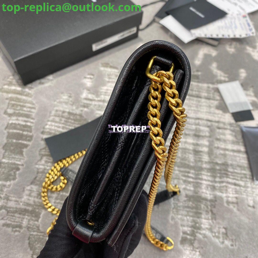 Replica YSL Saint Laurent Becky Chain Wallet In Diamond-quilted Lambskin 5850311 Black 5 Replica YSL Saint Laurent Becky Chain Wallet In Diamond-quilted Lambskin 5850311 Black 5