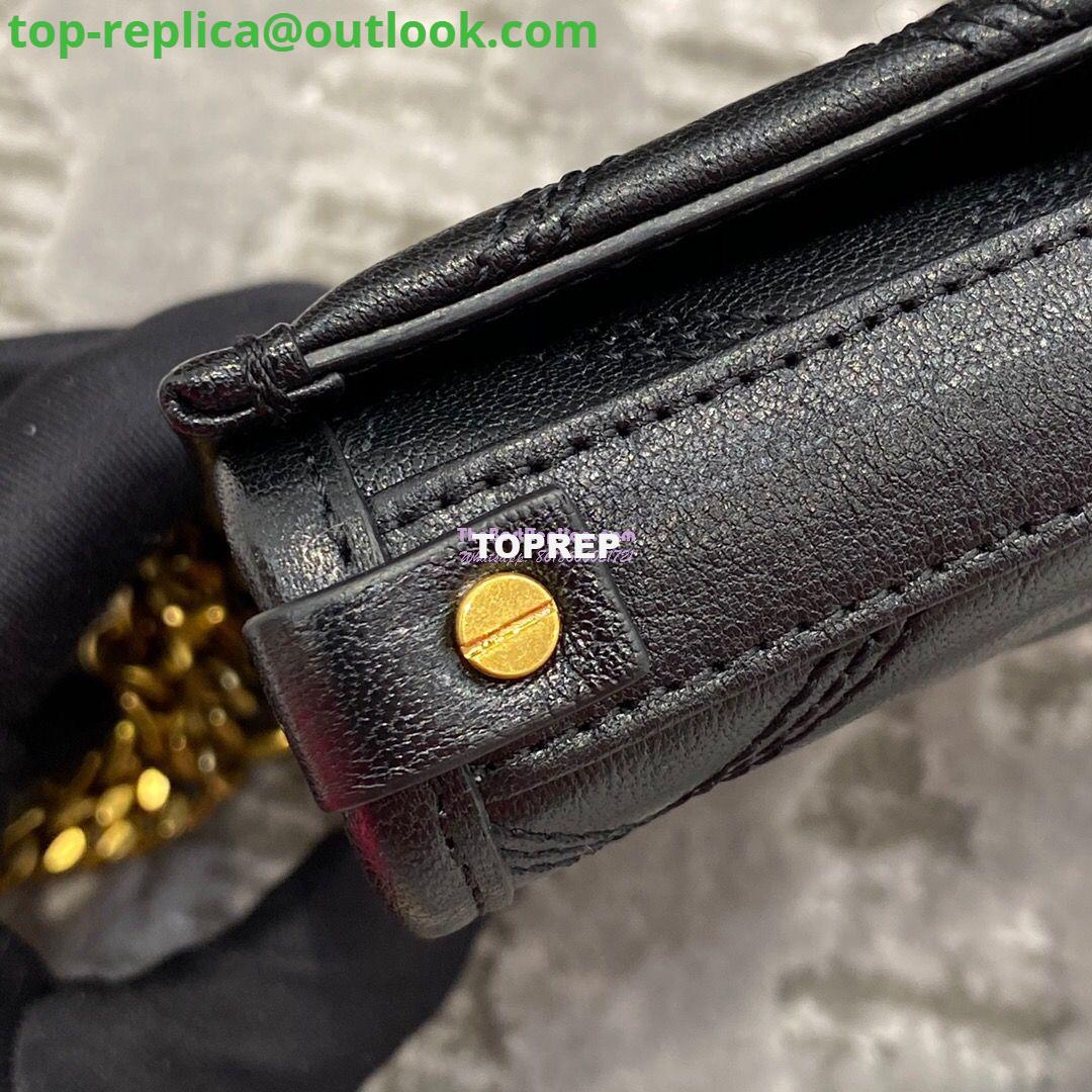 Replica YSL Saint Laurent Becky Chain Wallet In Diamond-quilted Lambskin 5850311 Black 7 Replica YSL Saint Laurent Becky Chain Wallet In Diamond-quilted Lambskin 5850311 Black 7