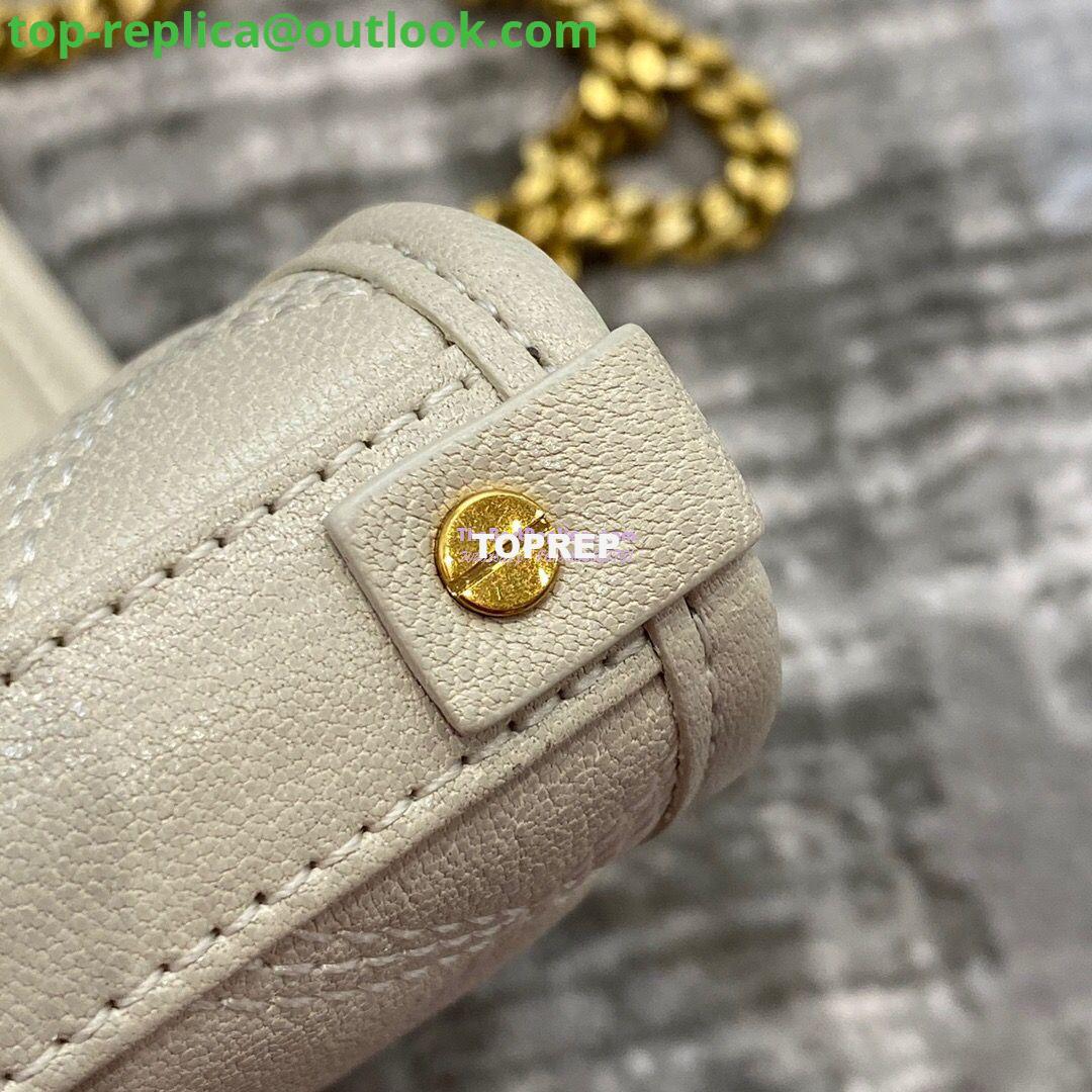 Replica YSL Saint Laurent Becky Chain Wallet In Diamond-quilted Lambskin 5850311 White 12 Replica YSL Saint Laurent Becky Chain Wallet In Diamond-quilted Lambskin 5850311 White 12
