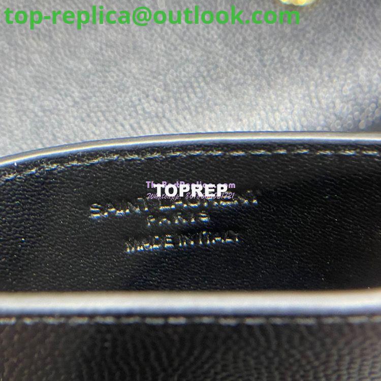 Replica YSL Saint Laurent Uptown Chain Wallet In Grain De Poudre Embossed Leather 6077881 Black 10 Replica YSL Saint Laurent Uptown Chain Wallet In Grain De Poudre Embossed Leather 6077881 Black 10