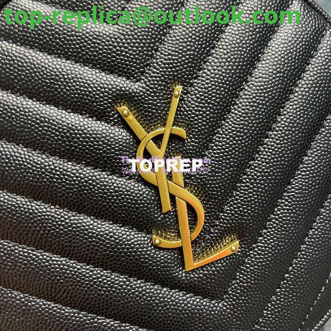 Replica YSL Yves Saint Laurent Vinyle Round Camera Bag In Chevron-quilted Grain De Poudre Embossed Leather 6104361 Black 5 Replica YSL Yves Saint Laurent Vinyle Round Camera Bag In Chevron-quilted Grain De Poudre Embossed Leather 6104361 Black 5