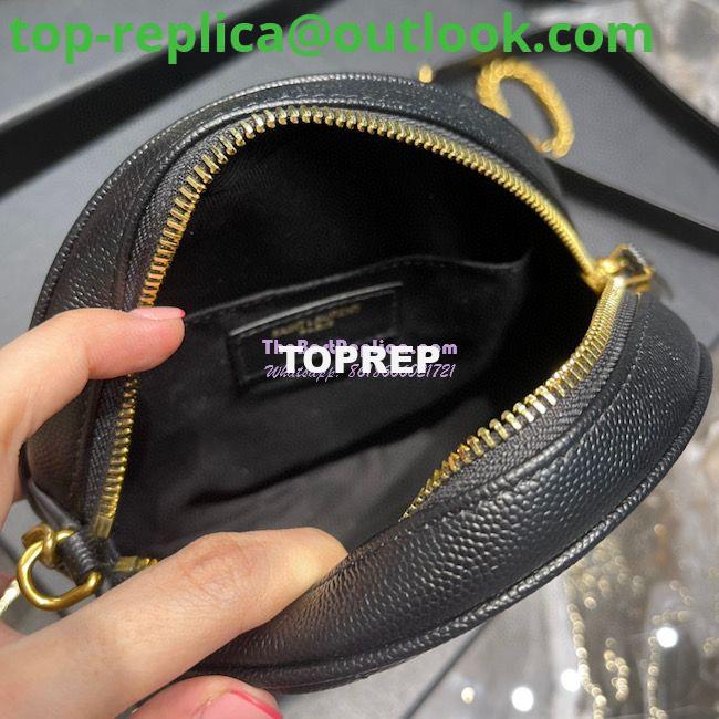 Replica YSL Yves Saint Laurent Vinyle Round Camera Bag In Chevron-quilted Grain De Poudre Embossed Leather 6104361 Black 7 Replica YSL Yves Saint Laurent Vinyle Round Camera Bag In Chevron-quilted Grain De Poudre Embossed Leather 6104361 Black 7
