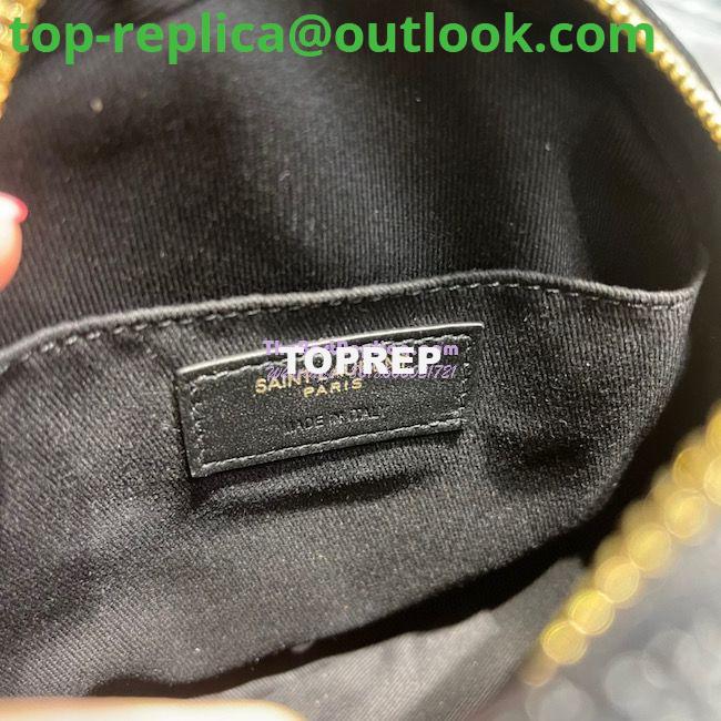 Replica YSL Yves Saint Laurent Vinyle Round Camera Bag In Chevron-quilted Grain De Poudre Embossed Leather 6104361 Black 8 Replica YSL Yves Saint Laurent Vinyle Round Camera Bag In Chevron-quilted Grain De Poudre Embossed Leather 6104361 Black 8