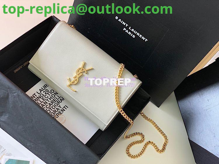 Replica YSL Saint Laurent Classic Medium Kate In Grained De Poudre Textured Leather White Replica YSL Saint Laurent Classic Medium Kate In Grained De Poudre Textured Leather White