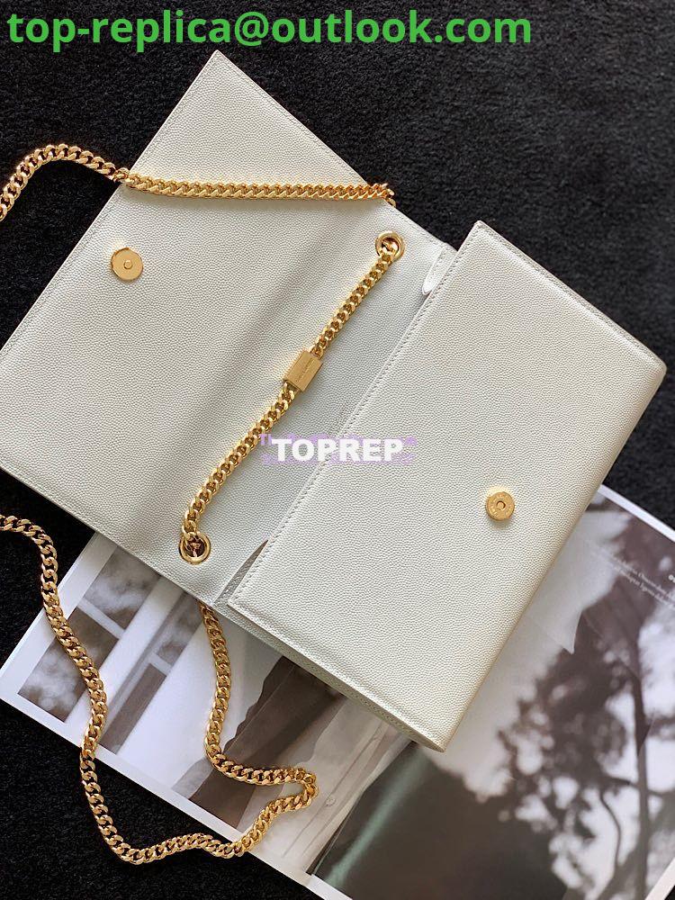 Replica YSL Saint Laurent Classic Medium Kate In Grained De Poudre Textured Leather White 7 Replica YSL Saint Laurent Classic Medium Kate In Grained De Poudre Textured Leather White 7