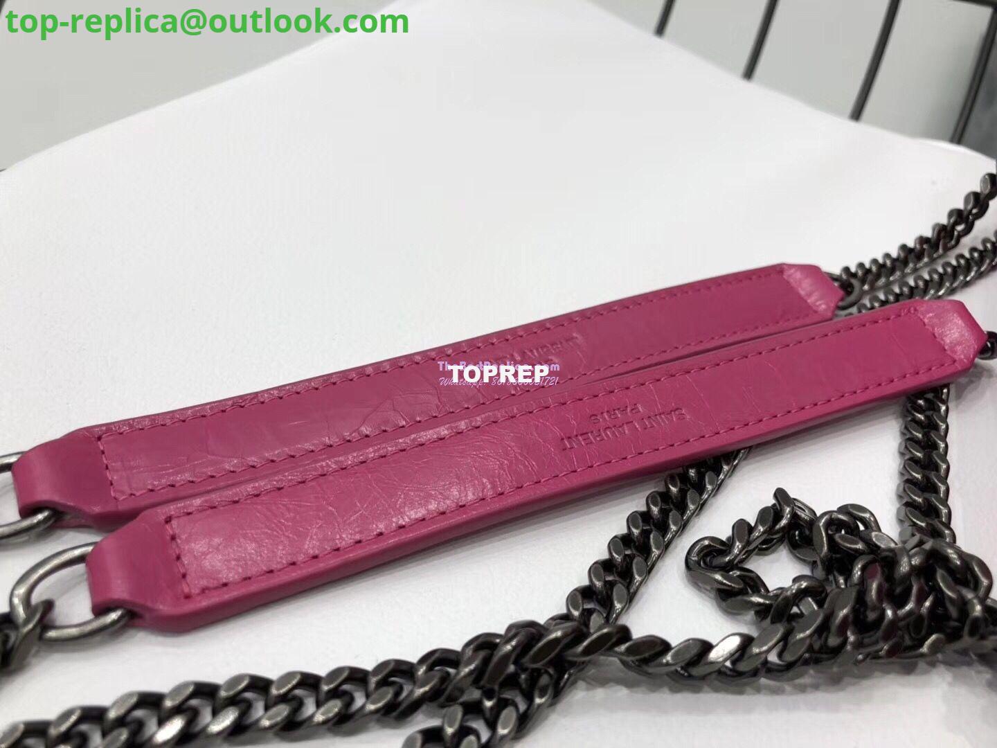 Replica YSL Saint Laurent Niki Baby In Crinkled Vintage Leather 533037 Rosy Pink 6 Replica YSL Saint Laurent Niki Baby In Crinkled Vintage Leather 533037 Rosy Pink 6