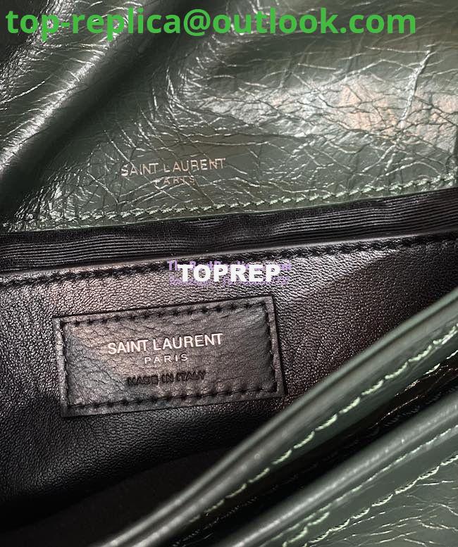 Replica YSL Saint Laurent Niki Baby In Crinkled Vintage Leather 533037 Dark Green 6 Replica YSL Saint Laurent Niki Baby In Crinkled Vintage Leather 533037 Dark Green 6