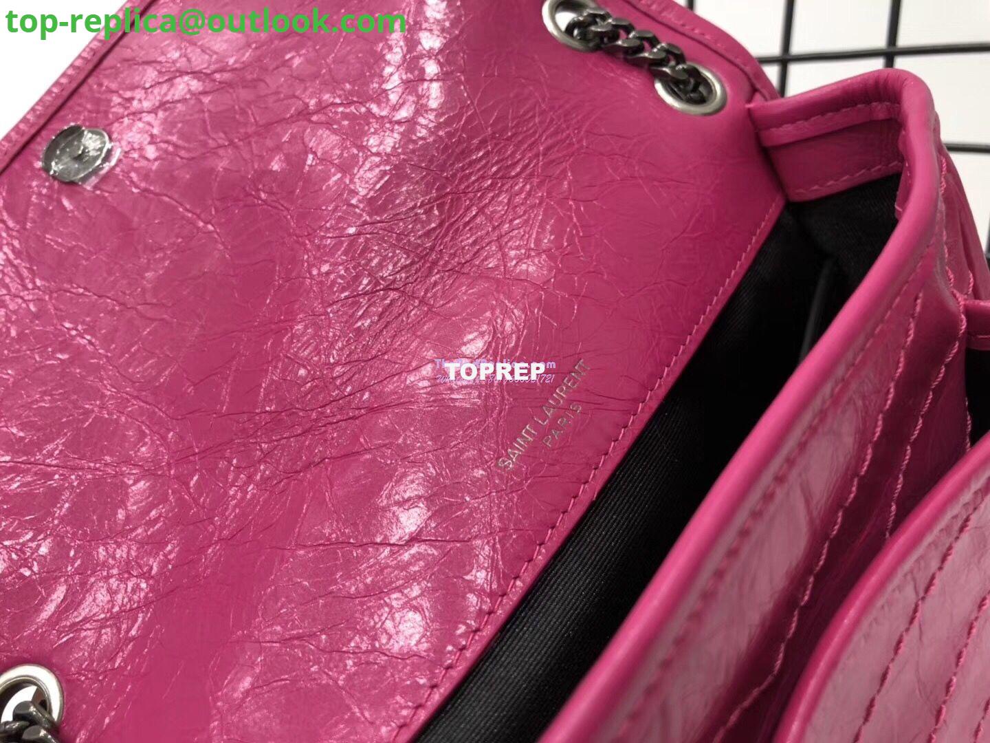 Replica YSL Saint Laurent Niki Baby In Crinkled Vintage Leather 533037 Rosy Pink 8 Replica YSL Saint Laurent Niki Baby In Crinkled Vintage Leather 533037 Rosy Pink 8