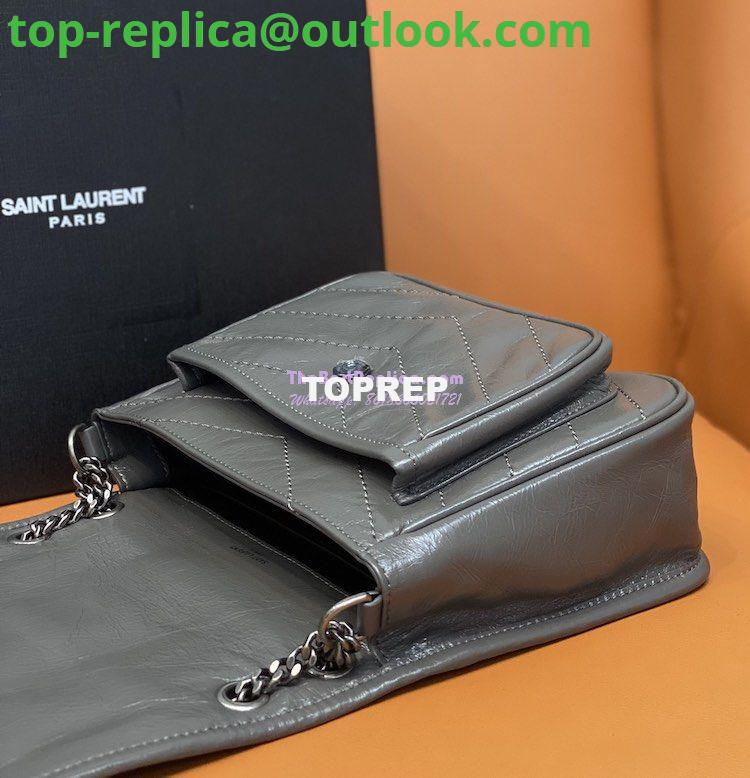 Replica YSL Saint Laurent Niki Baby In Crinkled Vintage Leather 533037 Storm Grey 5 Replica YSL Saint Laurent Niki Baby In Crinkled Vintage Leather 533037 Storm Grey 5