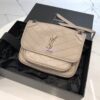 Replica YSL Saint Laurent Niki Baby In Crinkled Vintage Leather 533037 Prunia 11