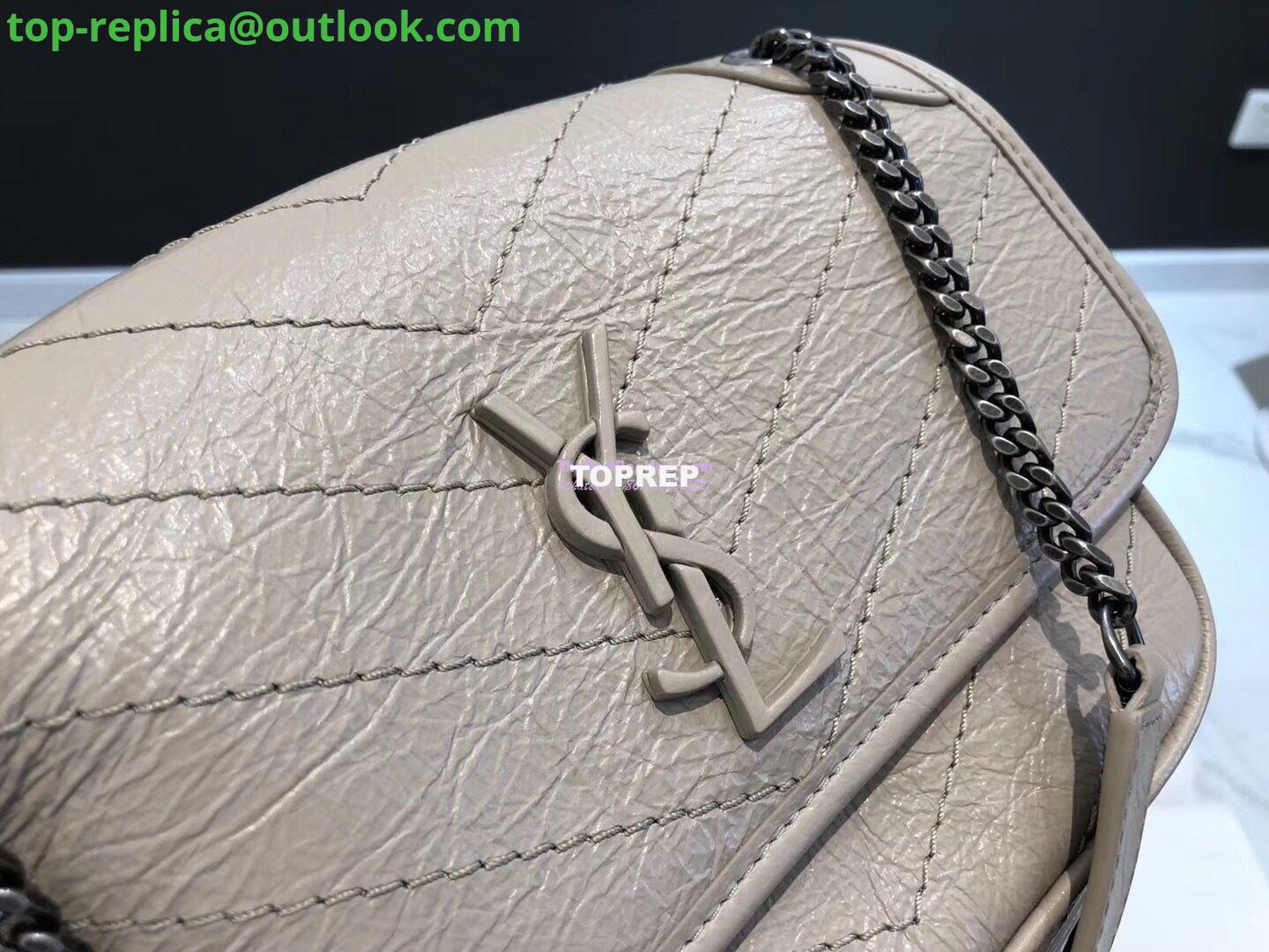 Replica YSL Saint Laurent Niki Baby In Crinkled Vintage Leather 533037 Light Natural 3 Replica YSL Saint Laurent Niki Baby In Crinkled Vintage Leather 533037 Light Natural 3