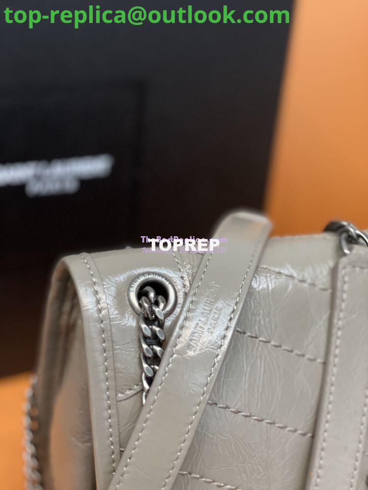 Replica YSL Saint Laurent Niki Baby In Crinkled Vintage Leather 533037 Fog 4 Replica YSL Saint Laurent Niki Baby In Crinkled Vintage Leather 533037 Fog 4