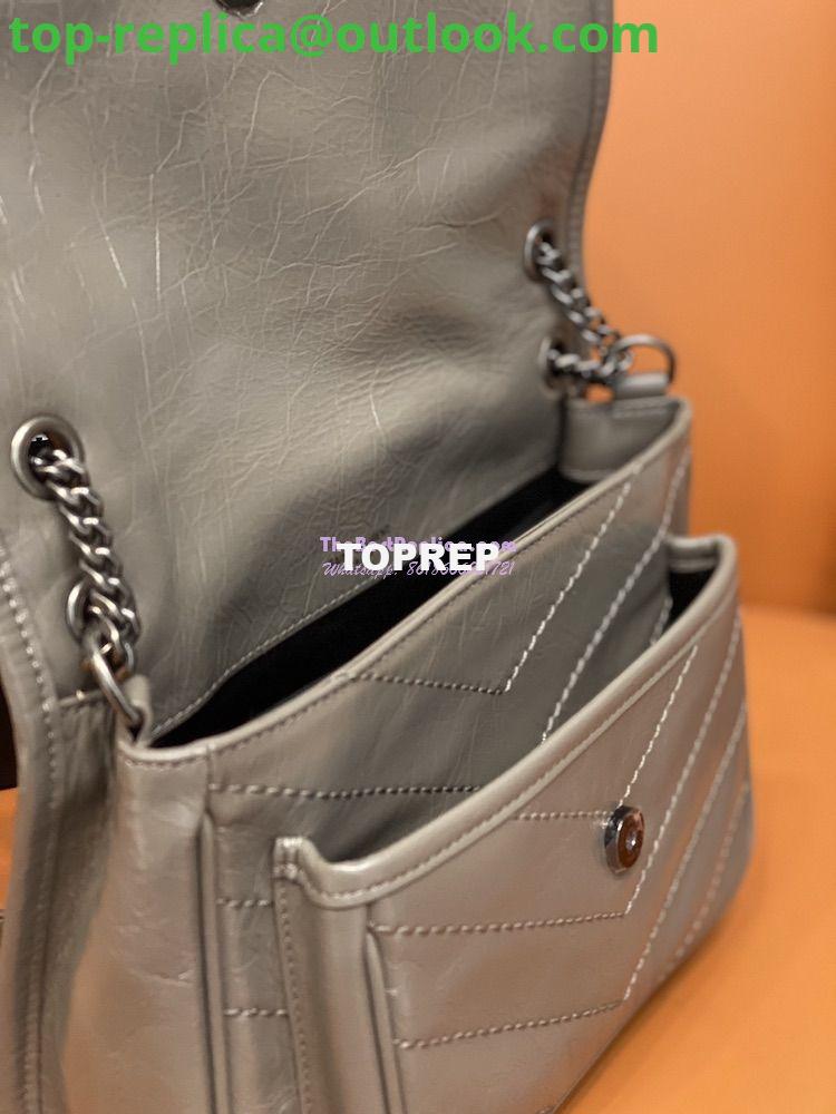 Replica YSL Saint Laurent Niki Baby In Crinkled Vintage Leather 533037 Fog 6 Replica YSL Saint Laurent Niki Baby In Crinkled Vintage Leather 533037 Fog 6