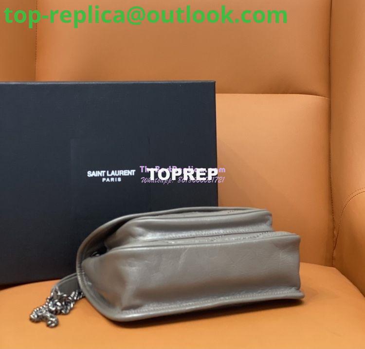 Replica YSL Saint Laurent Niki Baby In Crinkled Vintage Leather 533037 Fog 8 Replica YSL Saint Laurent Niki Baby In Crinkled Vintage Leather 533037 Fog 8