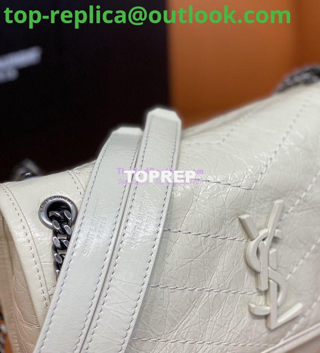 Replica YSL Saint Laurent Niki Baby In Crinkled Vintage Leather 533037 Blanc 3 Replica YSL Saint Laurent Niki Baby In Crinkled Vintage Leather 533037 Blanc 3