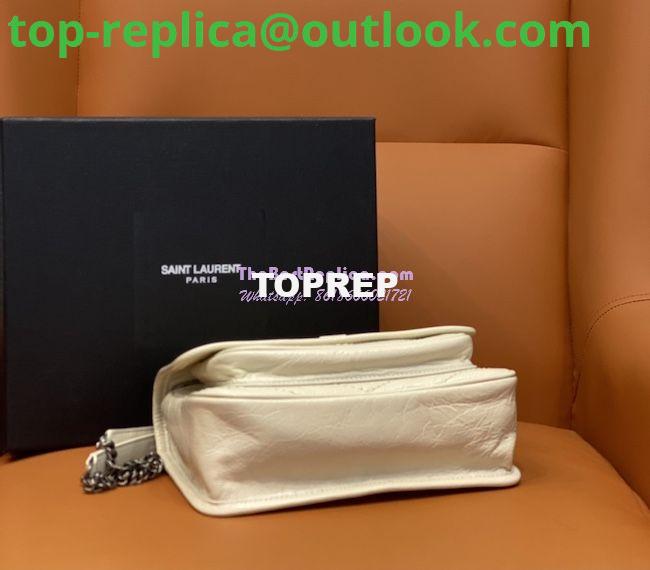 Replica YSL Saint Laurent Niki Baby In Crinkled Vintage Leather 533037 Blanc 7 Replica YSL Saint Laurent Niki Baby In Crinkled Vintage Leather 533037 Blanc 7
